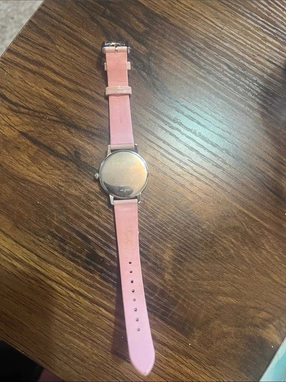 Kate Spade New York KSW1513 Metro White Dial Pink Leather Strap Women's Watch